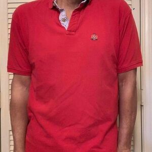 VINTAGE BUGLE BOY POLO RED MEDIUM